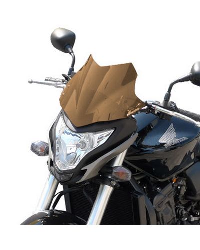 Saute Vent Moto Spécifique BULLSTER Honda 600 Hornet 2011-14 MARRON CLAIRE