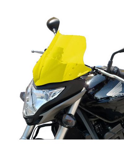 Saute Vent Moto Spécifique BULLSTER HP Honda 600 Hornet 2011-14 JAUNE FLUO