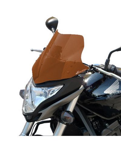 Saute Vent Moto Spécifique BULLSTER HP Honda 600 Hornet 2011-14 MARRON FONCE