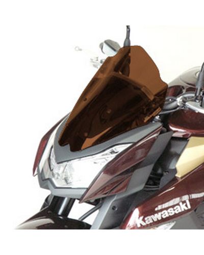 Saute Vent Moto Spécifique BULLSTER HP Kawasaki Z1000 2010-13 40cm MARRON FONCE