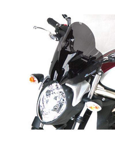 Saute Vent Moto Spécifique BULLSTER HP Suzuki 650 Gladius 2009-14 31cm FUME GRIS