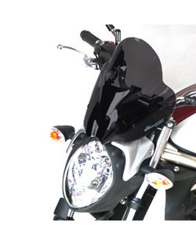 Saute Vent Moto Spécifique BULLSTER HP Suzuki 650 Gladius 2009-14 31cm FUME NOIR