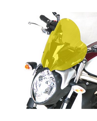 Saute Vent Moto Spécifique BULLSTER HP Suzuki 650 Gladius 2009-14 31cm JAUNE FLUO