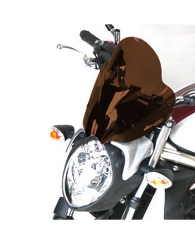 Saute Vent Moto Spécifique BULLSTER HP Suzuki 650 Gladius 2009-14 31cm MARRON FONCE