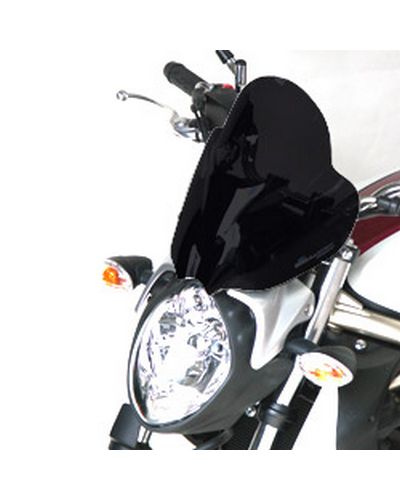 Saute Vent Moto Spécifique BULLSTER HP Suzuki 650 Gladius 2009-14 31cm NOIR OPAQUE