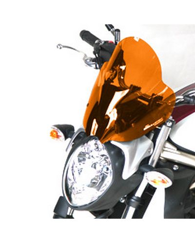 Saute Vent Moto Spécifique BULLSTER HP Suzuki 650 Gladius 2009-14 31cm ORANGE