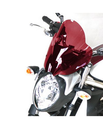 Saute Vent Moto Spécifique BULLSTER HP Suzuki 650 Gladius 2009-14 31cm ROUGE FONCE