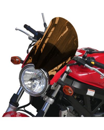 Saute Vent Moto Spécifique BULLSTER HP Suzuki SV650 N 2006-12 MARRON FONCE