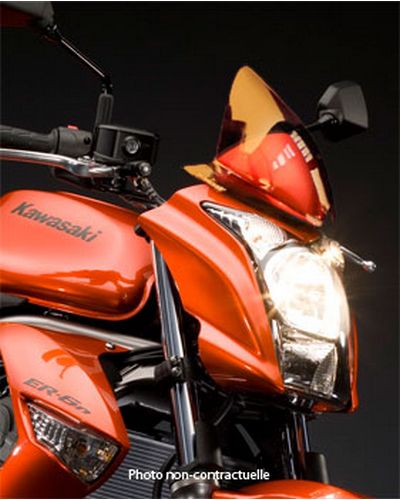 Saute Vent Moto Spécifique BULLSTER Kawasaki ER6 N 2009-10 MARRON CLAIR