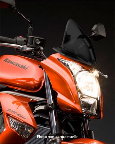 Saute Vent Moto Spécifique BULLSTER Kawasaki ER6 N 2009-10 NOIR OPAQUE