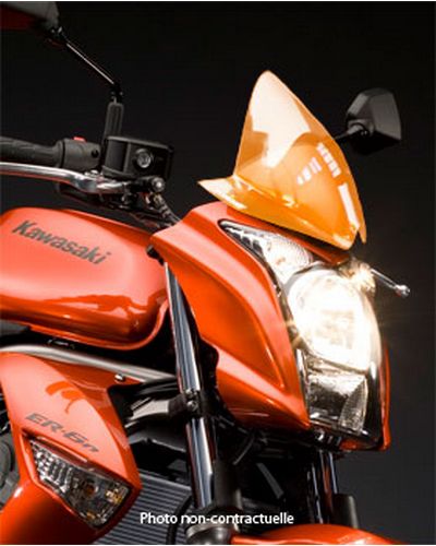Saute Vent Moto Spécifique BULLSTER Kawasaki ER6 N 2009-10 ORANGE
