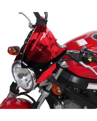 Saute Vent Moto Spécifique BULLSTER STD Suzuki SV650 N 2006-12 ROUGE FLUO