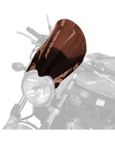 Saute Vent Moto Spécifique BULLSTER Suzuki 650 Bandit N 2009-14/ 1250 Bandit N 2010-12 MARRON FONCÉ