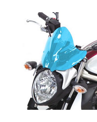 Saute Vent Moto Spécifique BULLSTER Suzuki 650 Gladius 2009-14 25cm BLEU FLUO