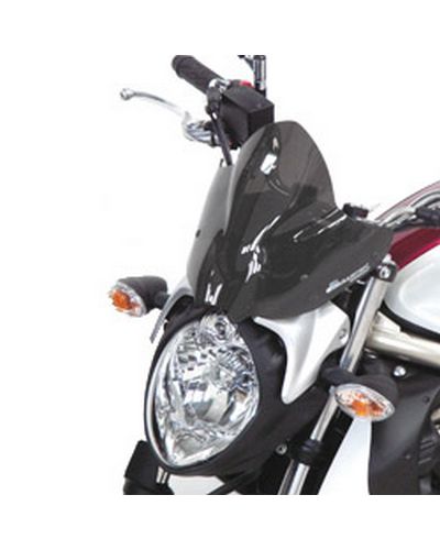 Saute Vent Moto Spécifique BULLSTER Suzuki 650 Gladius 2009-14 25cm FUMÉ GRIS