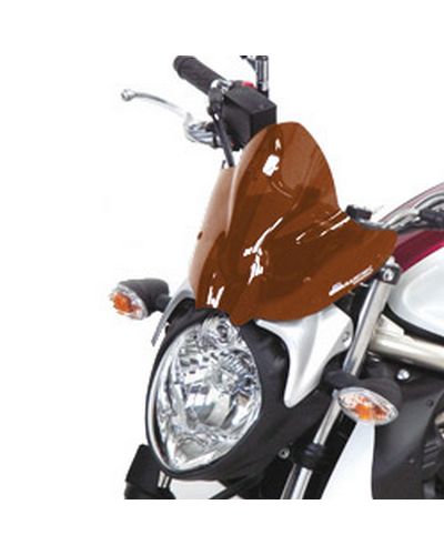 Saute Vent Moto Spécifique BULLSTER Suzuki 650 Gladius 2009-14 25cm MARRON FONCÉ