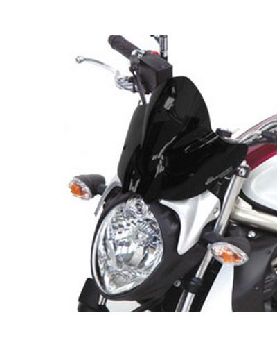 Saute Vent Moto Spécifique BULLSTER Suzuki 650 Gladius 2009-14 25cm NOIR OPAQUE