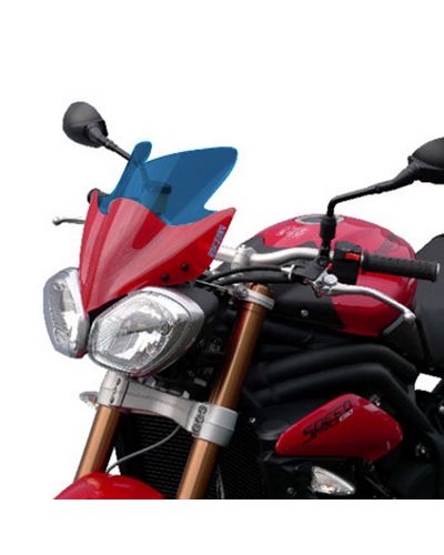 Saute Vent Moto Spécifique BULLSTER Triumph 675 Street Triple / 1050 Speed Triple Naked 2011-15 BLEU COBALT