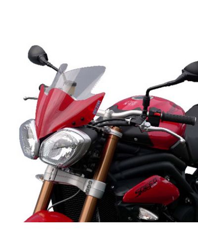 Saute Vent Moto Spécifique BULLSTER Triumph 675 Street Triple / 1050 Speed Triple Naked 2011-15 FUME CLAIR