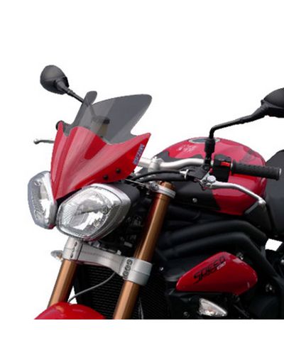 Saute Vent Moto Spécifique BULLSTER Triumph 675 Street Triple / 1050 Speed Triple Naked 2011-15 FUME FONCE