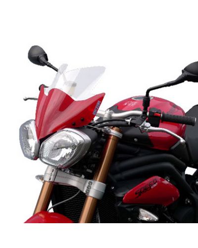 Saute Vent Moto Spécifique BULLSTER Triumph 675 Street Triple / 1050 Speed Triple Naked 2011-15 INCOLORE