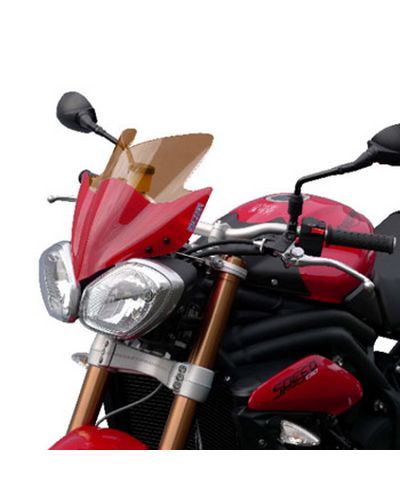 Saute Vent Moto Spécifique BULLSTER Triumph 675 Street Triple / 1050 Speed Triple Naked 2011-15 MARRON CLAIR