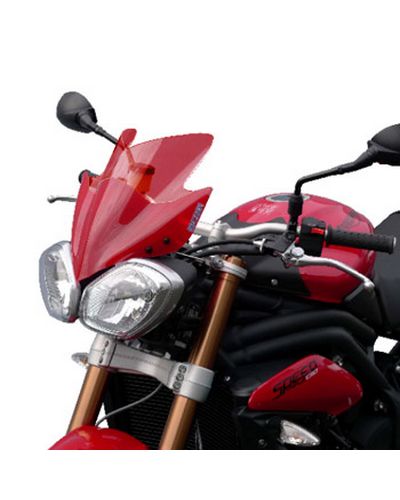 Saute Vent Moto Spécifique BULLSTER Triumph 675 Street Triple / 1050 Speed Triple Naked 2011-15 ROUGE