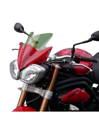 Saute Vent Moto Spécifique BULLSTER Triumph 675 Street Triple / 1050 Speed Triple Naked 2011-15 VERT