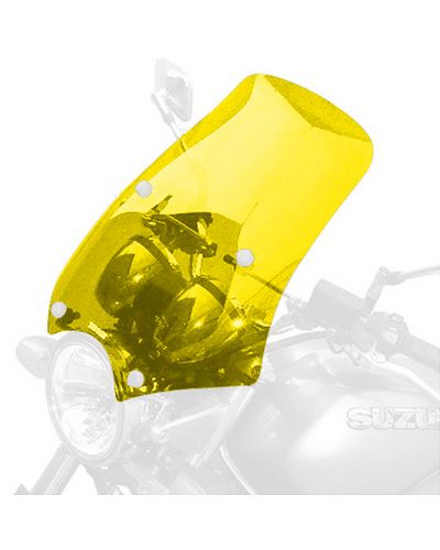 Pare Brise Moto BULLSTER Universel Diablo 48cm JAUNE FLUO