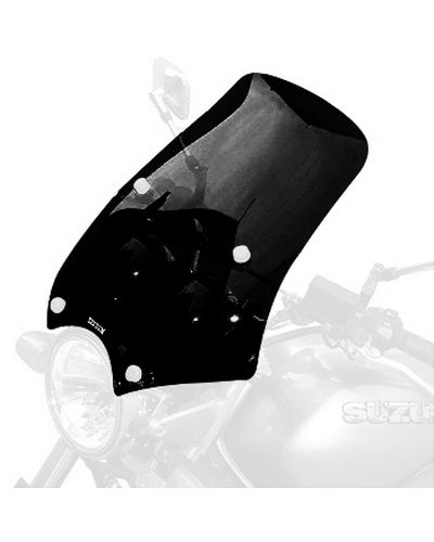 Pare Brise Moto BULLSTER Universel Diablo 48cm NOIR OPAQUE