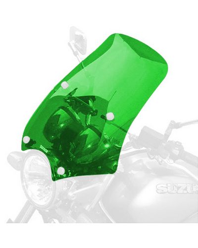 Pare Brise Moto BULLSTER Universel Diablo 48cm VERT CLAIR