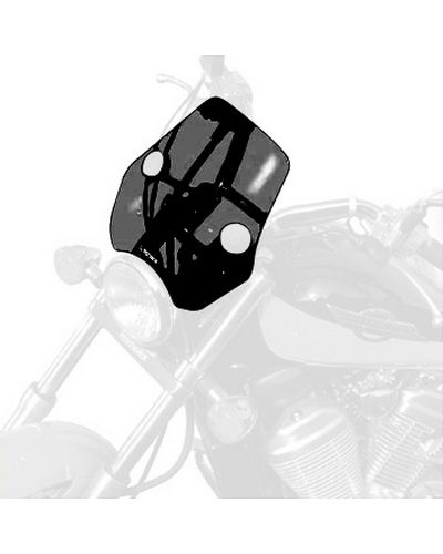 Pare Brise Moto BULLSTER Universel Phantom1 29cm FUMÉ NOIR