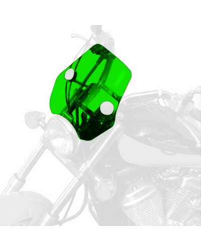 Pare Brise Moto BULLSTER Universel Phantom1 29cm VERT FLUO