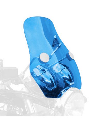 Pare Brise Moto BULLSTER Universel Phantom2 38cm BLEU CLAIR