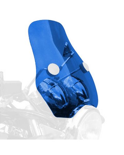 Pare Brise Moto BULLSTER Universel Phantom2 38cm BLEU FONCÉ