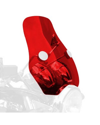 Pare Brise Moto BULLSTER Universel Phantom2 38cm ROUGE