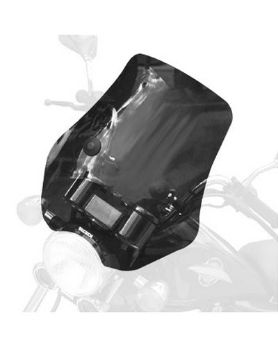 Pare Brise Moto BULLSTER Universel Phantom3 45cm FUMÉ NOIR