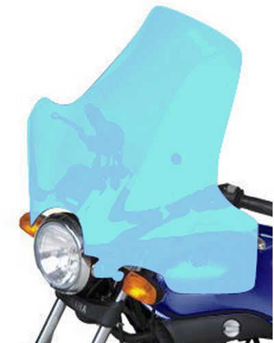 Pare Brise Moto BULLSTER Universel Pullman 55cm x 77cm BLEU FLUO