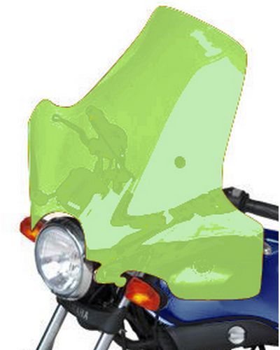 Pare Brise Moto BULLSTER Universel Pullman 55cm x 77cm VERT CLAIR