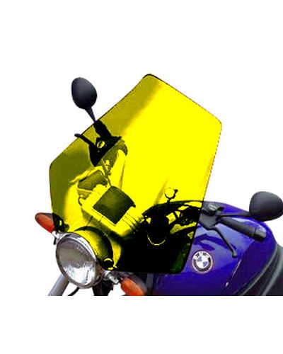 Pare Brise Moto BULLSTER Universel Roadster 55cm x 58cm JAUNE FLUO