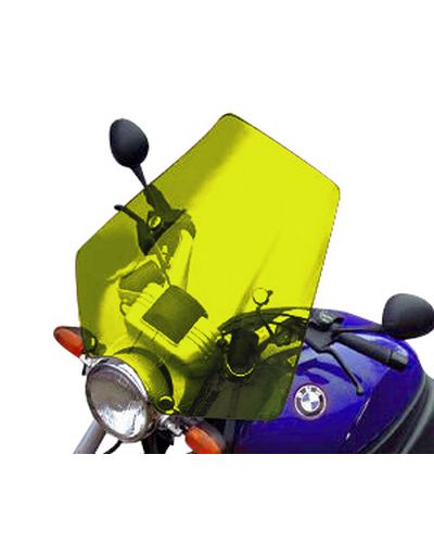 Pare Brise Moto BULLSTER Universel Roadster 55cm x 58cm VERT FLUO