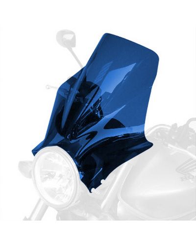 Saute Vent Moto BULLSTER Universel Super Millenium 32 cm BLEU FONCÉ
