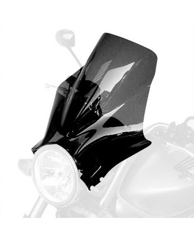 Saute Vent Moto BULLSTER Universel Super Millenium 32 cm FUMÉ NOIR