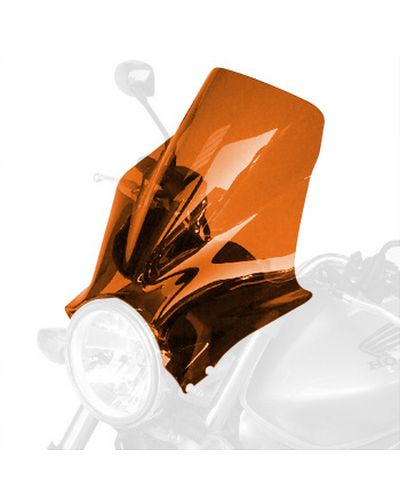 Saute Vent Moto BULLSTER Universel Super Millenium 32 cm ORANGE