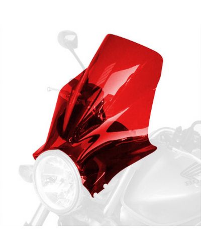 Saute Vent Moto BULLSTER Universel Super Millenium 32 cm ROUGE