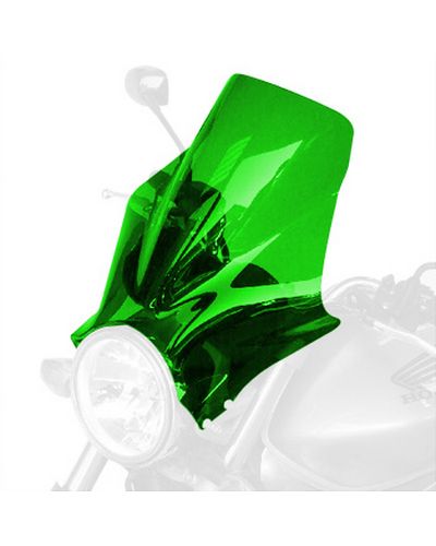 Saute Vent Moto BULLSTER Universel Super Millenium 32 cm VERT FLUO