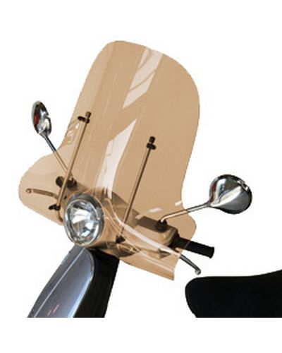 Pare Brise BULLSTER Vespa 50/125 LX 2005-09 MARRON CLAIR