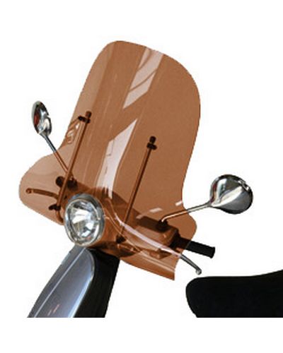 Pare Brise BULLSTER Vespa 50/125 LX 2005-09 MARRON FONCE