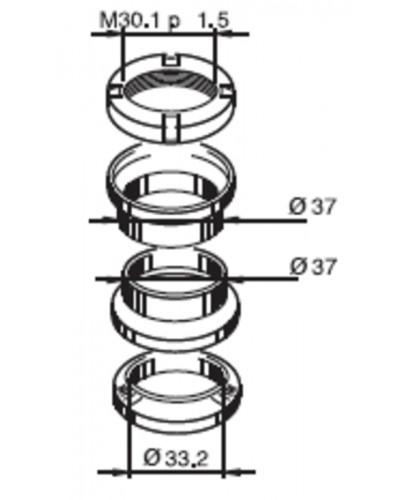 Roulement Direction Moto BUZZETTI Jeu de direction Buzzetti Peugeot Ludix/Trekker/Speedfight