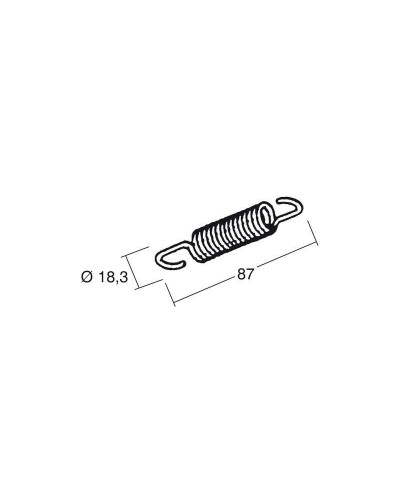 Béquille Moto BUZZETTI RESSORT POUR BEQUILLE CENTRALE 445917